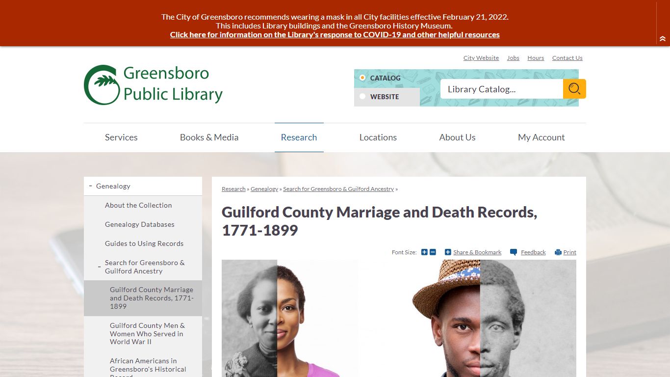 Guilford County Marriage and Death Records, 1771-1899 ...